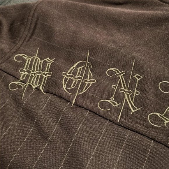 NWT 00s Monarchy Stripe Print Track Jacket - Picture 5 of 6